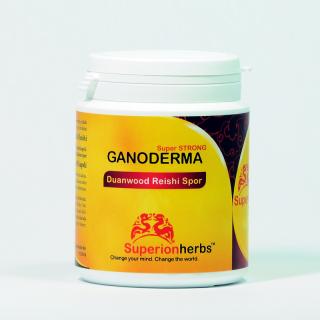 Superionherbs Ganoderma, Duanwood Red Reishi, 100% Sporový prášek, 90 cps